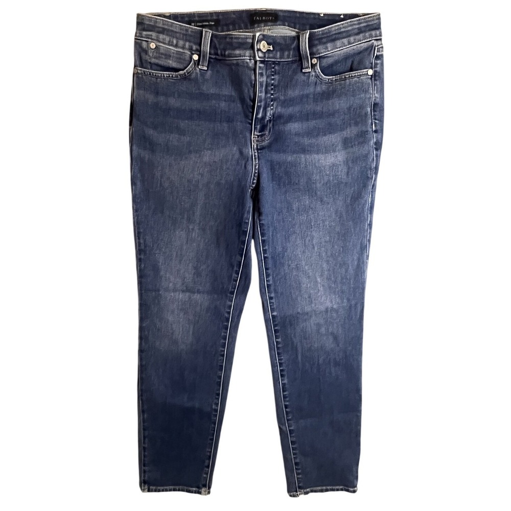 Talbots Slim Ankle‎ Jeans Women's Size 8P Blue Denim Medium Wash Petite